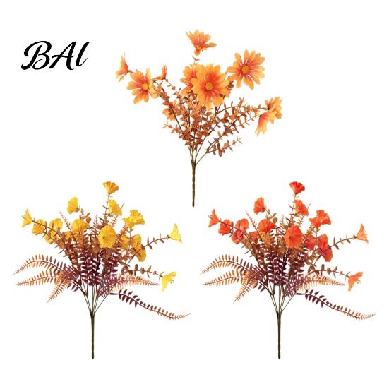 Thoughtful Gifts for Plant Lovers Artificial Eucalyptus Morning Glory Flowers, Fall Fake Flowers Outdoor Planters High Quality Silk Plants Home