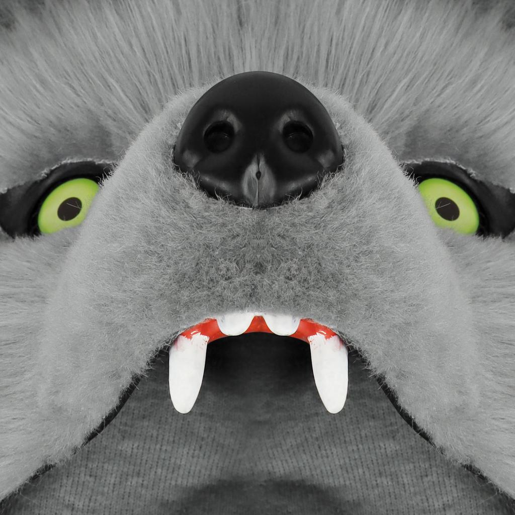 Пушистая маска на голову Животное Волк Собака Плюшевые Маски из искусственного меха для Хэллоуина Маскарад Косплей Костюм Реквизит