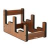 STRICH Wooden Guitar Front Stand for and Stage Walnut Color 2 L-2AW Floor-Mounted Stand, 2-Guitar Stand, Display, Space-Saving, Multi-Guitar Home,