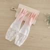 Rubber Waterproof Durable Cleaning Gloves Household Scrubber Dishwashing Gloves Kitchen Clean Tool