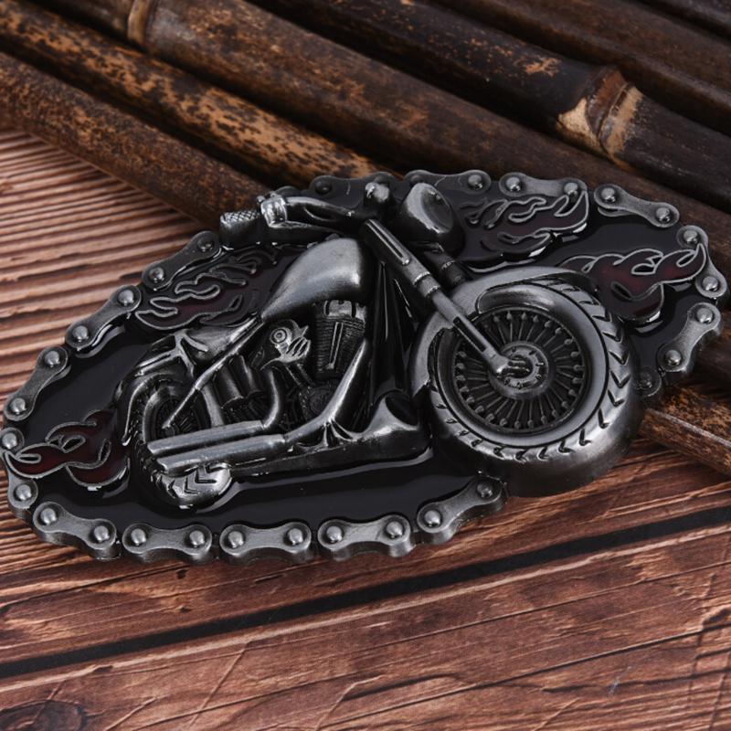 Men Vintage Motorcycle Modelling Cowboy Alloy Style Belt Buckle