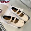 Fashion 2025 New Fashion Strange Toe Women Flats Mary Janes Lolita Shoes Soft Female Shallow Footwear Buckle Strap Ladies Flats Shoes