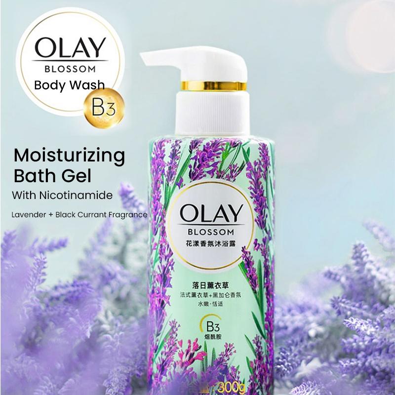 Olay Гель для душа с лавандой 300 мл OLAY Гель для душа с лавандой 300 мл Никотинамидный гель для душа Sunset Lavender 300 г (Лаванда+Черная смородина)