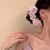 1 шт. Элегантные цветочные зажимы-коготки для волос для женщин Весна Лето Роза Бабочка Заколки для волос Пляжный отпуск Заколка Аксессуар для волос