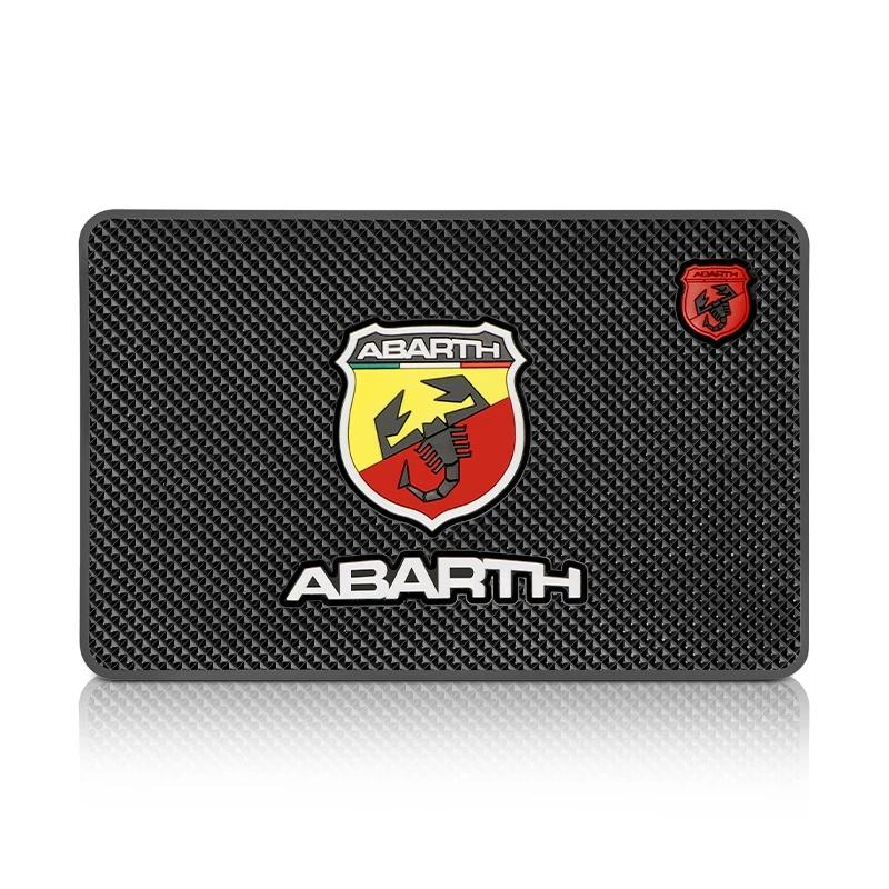 Durable Waterproof Abarth Dashboard Non-Slip Mat for Fiat Abarth 500e Tipo 500 500x Easy Clean Anti-Slip Grip Interior Decor V2