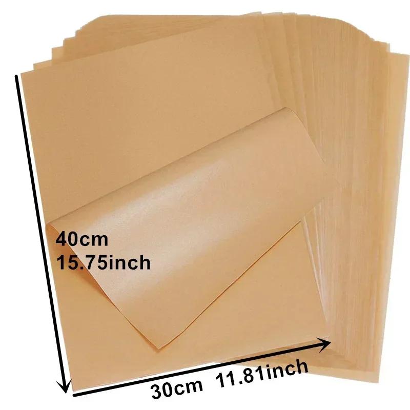 100pcs Parchment Paper Baking Sheets Non-Stick Precut Suitable for Baking Grilling Air Fryer Steaming Cookie Disposable Mats