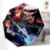 1pc Jujutsu Kaisen Inspired Umbrella Automatic Opening Closing, Portable 3-Fold Design, 8-Bone Iron Frame, Outdoor, Perfect Gift for Fans, Travelers,