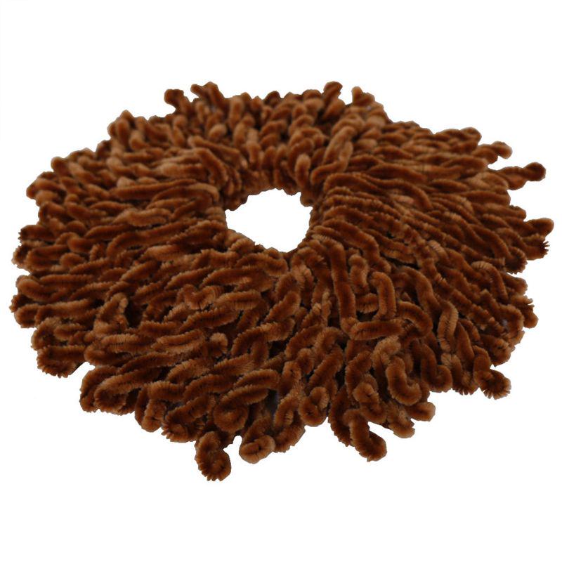 Fluffy Velvet Hijab Scrunchies Plain Big Hair Ring Tie Bun Clip Flexible Rubber Band Headwear
