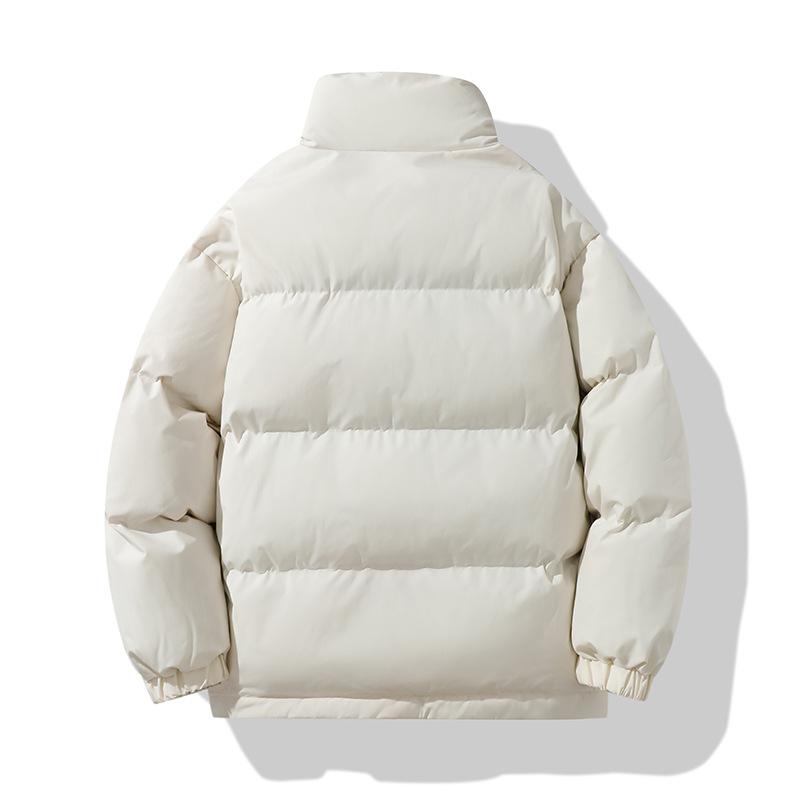 Winter Cotton Jacket Men's Stand Up Collar Bread Jacket Hooded Thick Casual Cotton Jacket