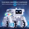 Robot Toy for Kids, 2.4G Remote Control Car Toys with LED Light LCD Screen and Music for Boys
