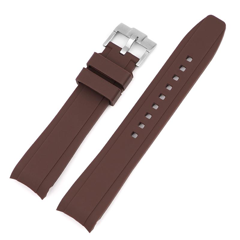 Для ремешка для часов бренда Omega Swatch Co Силиконовый Planet System Изогнутый силикон Для ремешка для часов Rolex Water Ghost 18 мм 19 мм 20 мм 21 мм 22 мм
