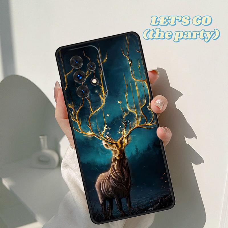 Чехол для телефона с рисунком животного Олень Для Samsung Galaxy A42 A31 A40 A51 A71 A32 A80 A91 A52 A72 A73 A20e A21S A50 A70 A11 A12 Чехол
