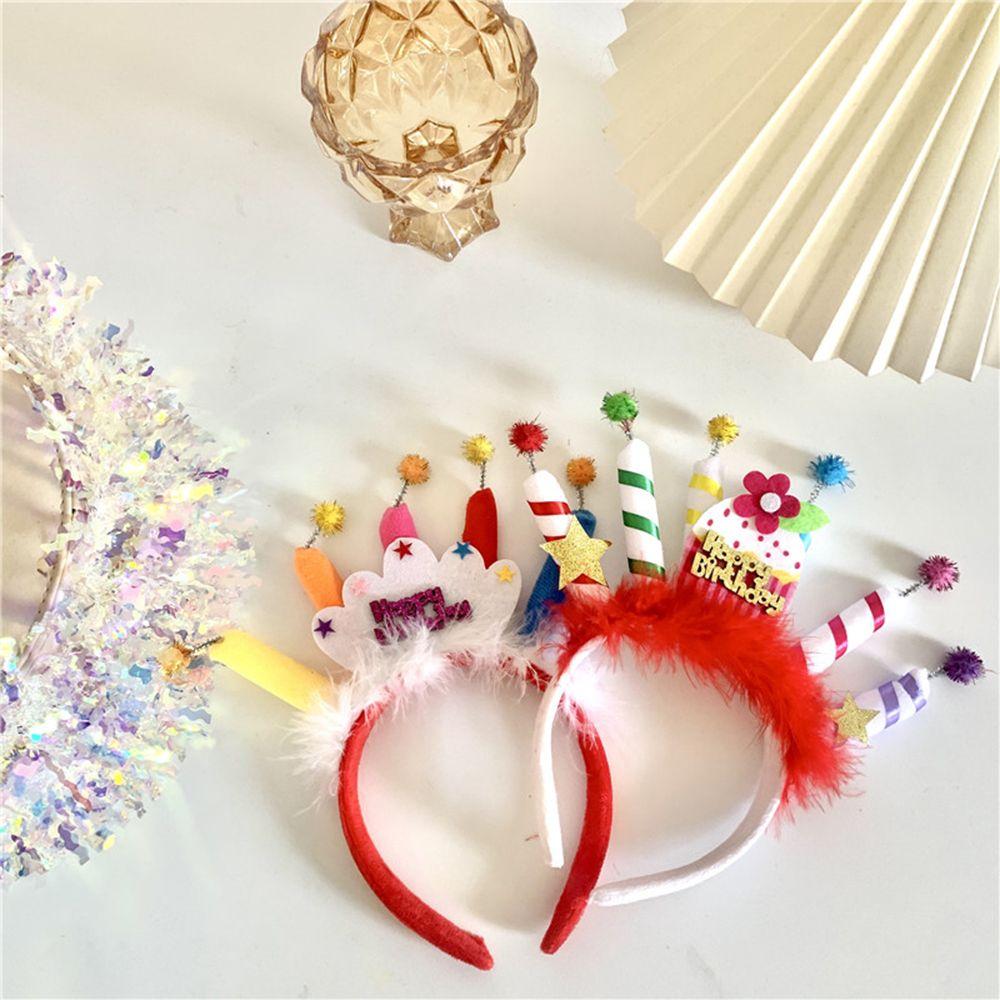 Happy Birthday Hair Decor Women Hair Hoop Korean Style Headband Hair Accessories Birthday Hairband