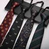 Tie Men'S Formal Wear, Business 8Cm Work Zipper Type Professional Groom Lazy Wedding Leisure