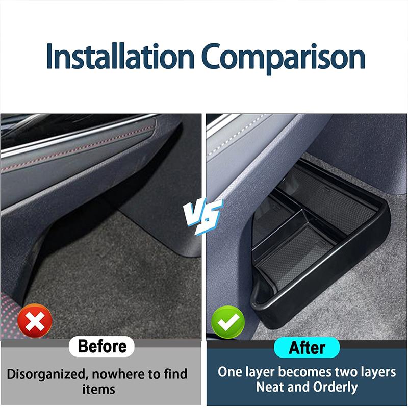 ABS черный автомобильный консольный подлокотник нижний контейнер для хранения ящик для Volkswagen VW ID.4 ID4 ID 4 CROZZ авто интерьер