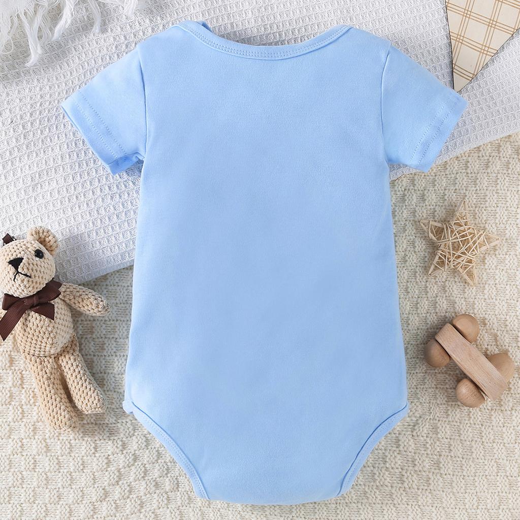 Хлопковый комбинезон для младенцев с принтом «Don't Make Me Call My Mimi» с короткими рукавами, милый комбинезон