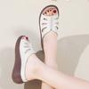 Трансграничные большие размеры новые тапочки женская летняя одежда одна педаль толстая подошва одно слово перетаскивание женские нескользящие женские туфли