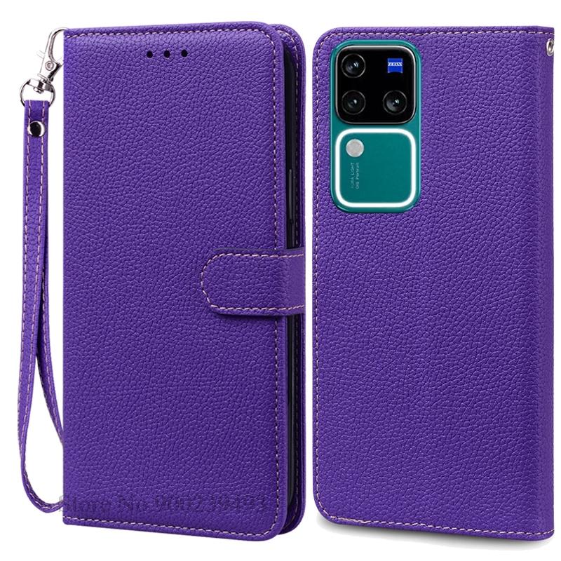 Для Vivo V30 чехол кожаный кошелек раскладной телефон чехол для V30 Pro чехол для Vivo V30 Pro 5G чехол Coque Fundas VivoV30 V 30 телефон чехол