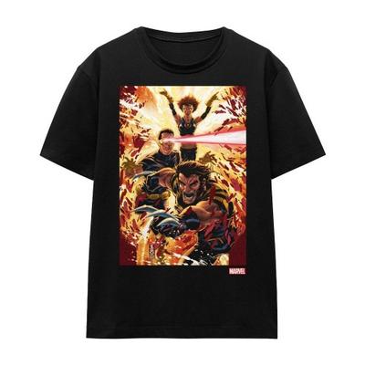 Marvel Унисекс Взрослая Футболка X-Men Росомаха Циклоп Джин Грей