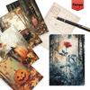 32pcs, Vintage Autumn Harvest Postcard, Halloween, Birthday/Anniversary Gift, Collectible, Suitable for Gifting, Mailable.