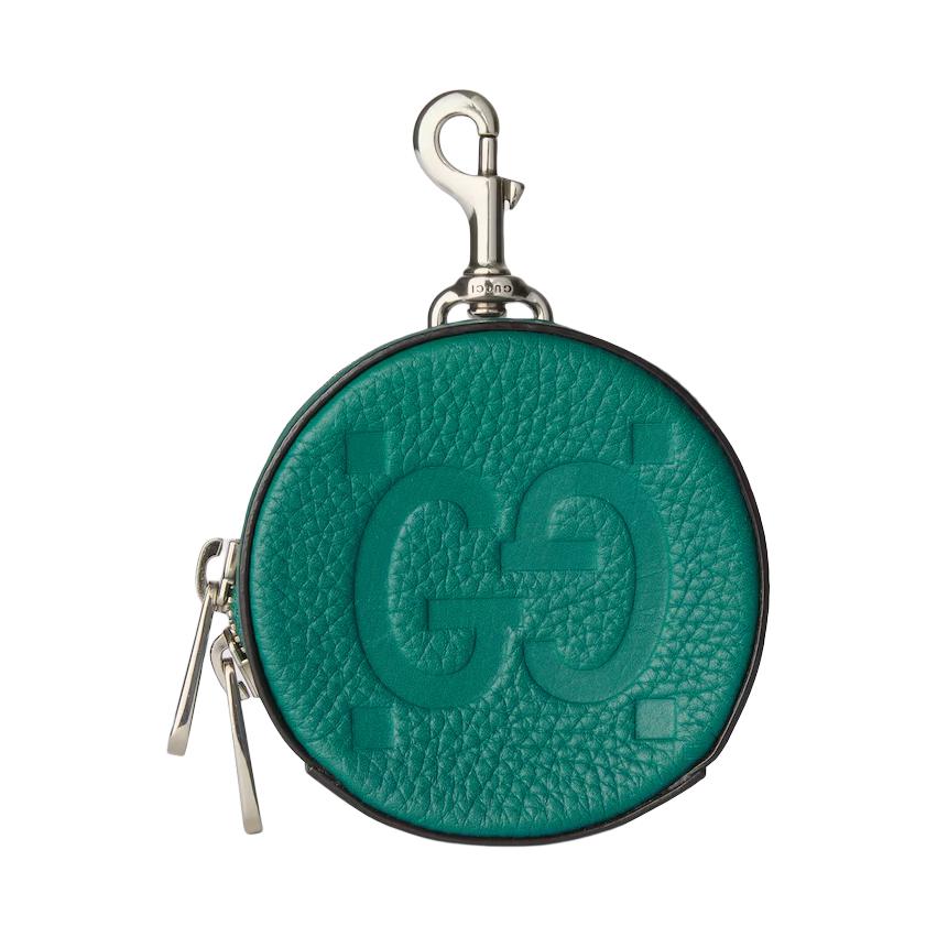 Gucci GG Double G Logo Zipper Wallet Large Men wallets Green 816957-AABY0-3120