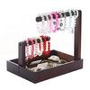 Wood Bracelet Display Holder Jewelry Box Wood Bracelet Holder Bead Display Stand Wood Texture Suitable for Enthusiasts