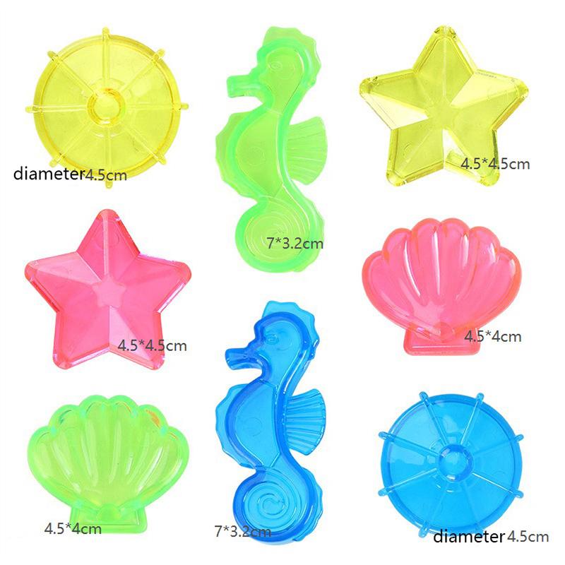 Swimming Pool Accessories Inflatable Pool Decoration Props Treasure Hunt Diving Set Torpedo Fish Water Rings Dolphin Gifts Tmz