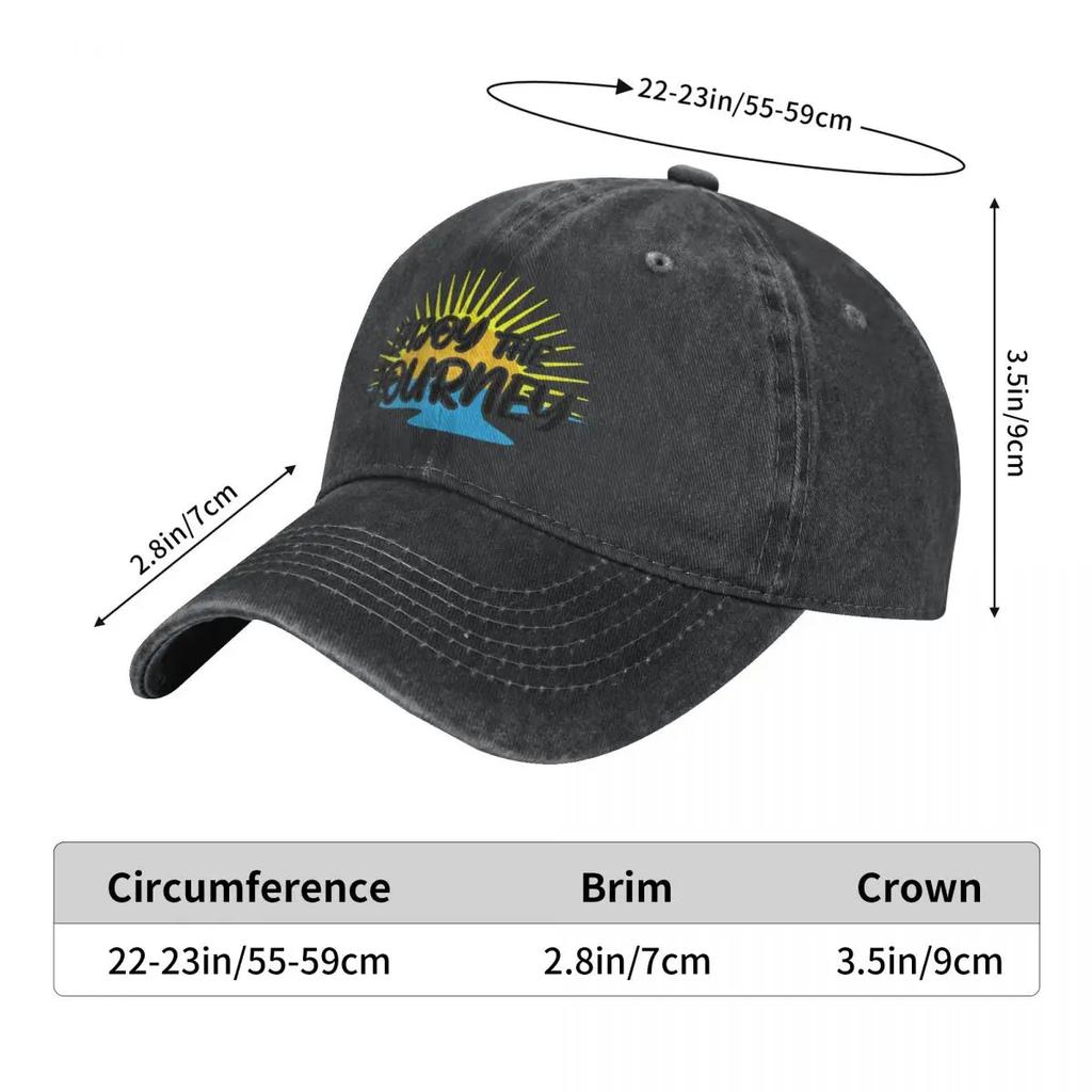 Enjoy The Journey Baseball Cap Adventure Happy Cute Unisex-Teens Washed Trucker Hat Hot Sale Print Outdoor Sports Baseball Caps
