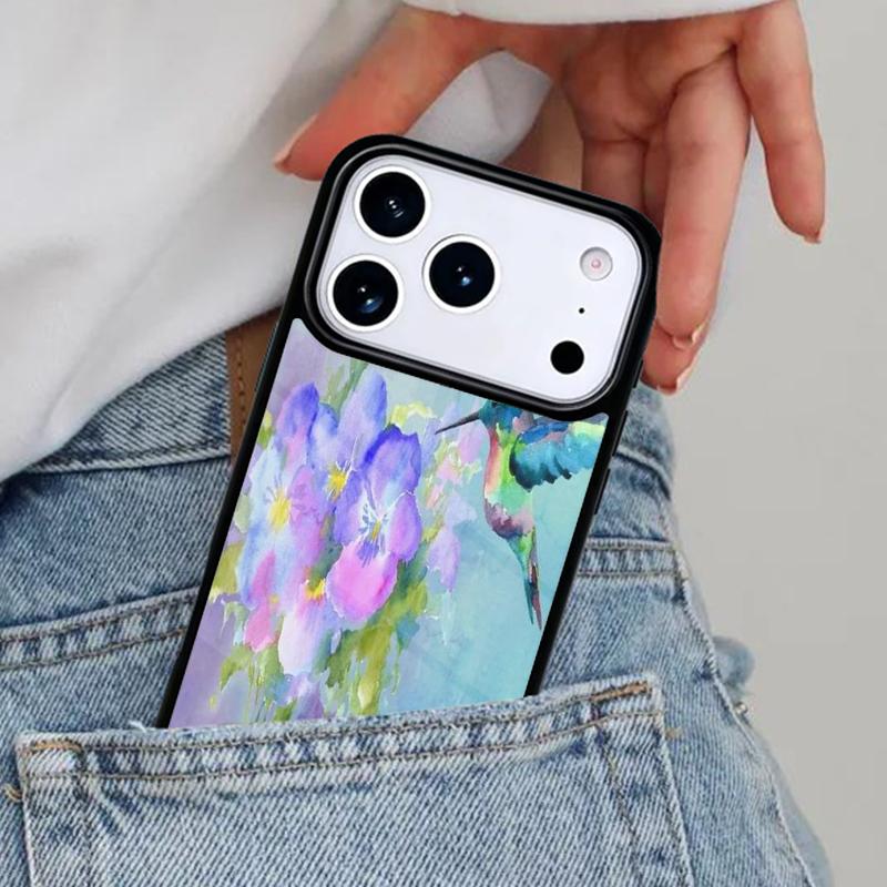 Чехол для телефона Колибри для iPhone 16e 15 14 13 12 17 Pro Max Plus Air 17pro Чехол Coque
