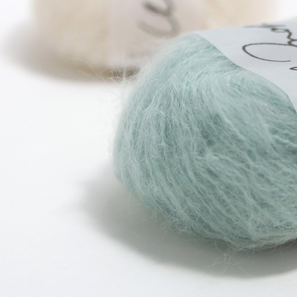 Yokota DARUMA Wool Mohair Extra Pack of Yarn, Thick, Col. 6, Gray, 20g, Approx. 46m, 5, 01-6320