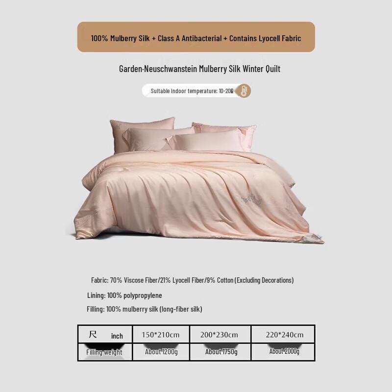 Mercury Home Textiles 100% шелковое одеяло для мамы и ребенка