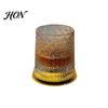 Easy Clean Whiskey Glass Dad's Gift, Spinning with LED Light, 260ml Embossed Premium Spirit Glassware Rotating Tumbler, Father's Day Present, Gift for