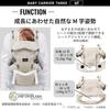 Carmate Three qd Baby Nuance Back Suitable for Ages Cool Max Suitable for Newborns (Ailebebe) Carrier, Gray, 3-Way, Face-to-Face, Forward-Face, Carry,