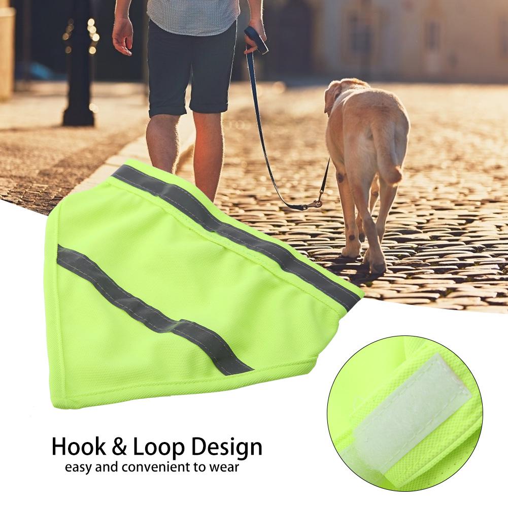 Reflective Pet Dog Puppy Scarf Collar Bib Neckerchief