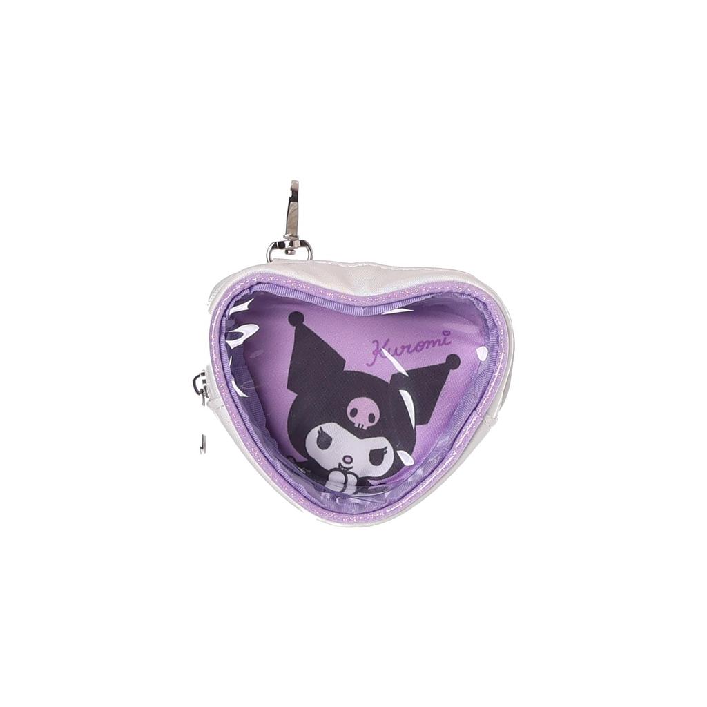 Школьная сумка-бостон Sanrio из синтетической кожи с карманом в форме сердца (Хроми-коричневый)