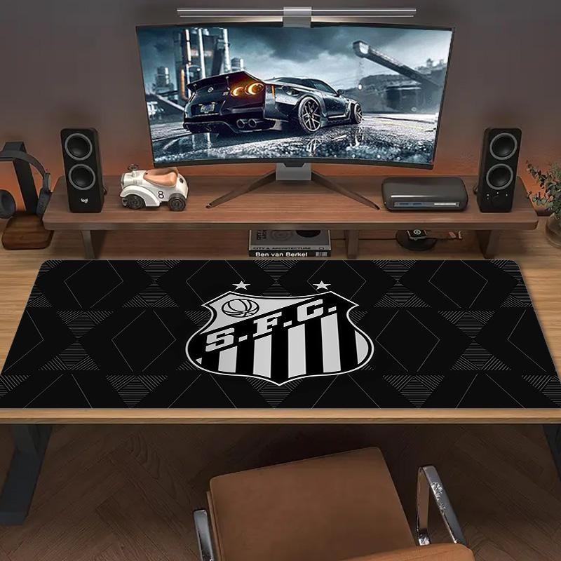 Подушка с принтом Santos FC Нескользящий Коврик для ноутбука, планшета, большой коврик для мыши XXL Коврик для мини-ПК Игровой коврик С заблокированным краем