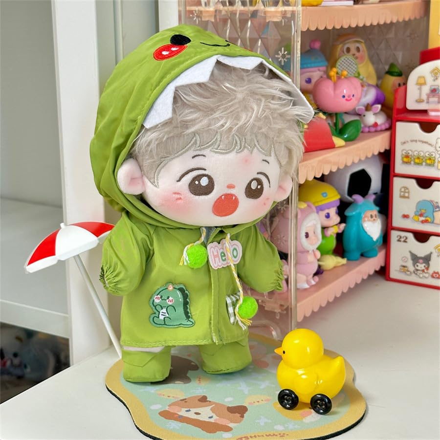 AXLUCE - Мягкая одежда - Цыпленок - Динозавр - Плащ - Мягкая игрушка - Одежда - 10 см - Кукла (Динозавр (зеленый), 10см)