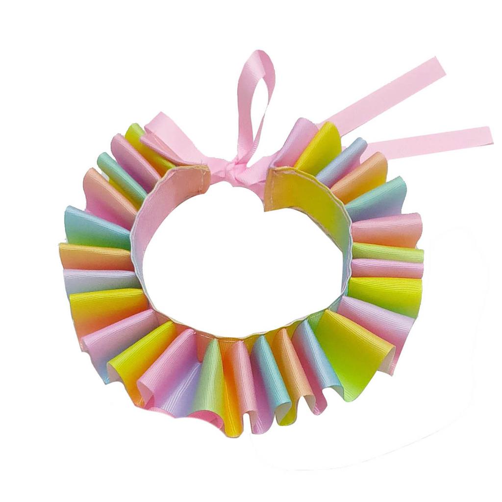 Винтажный органзовый воротник с оборками, воротник-стойка в елизаветинском стиле, воротник-стойка с оборками, воротники с клоунским воротником