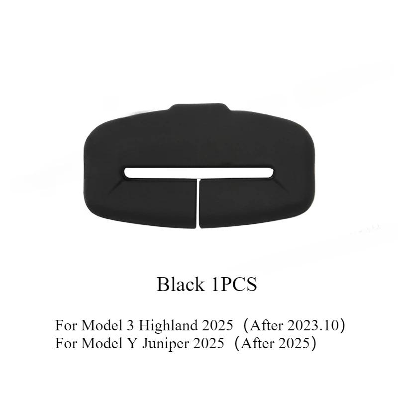 Для Tesla Model Y Juniper 2025 Чехол-протектор от царапин для ремня безопасности автомобиля Силиконовая накладка на пряжку ремня безопасности Аксессуары для нового Model3+