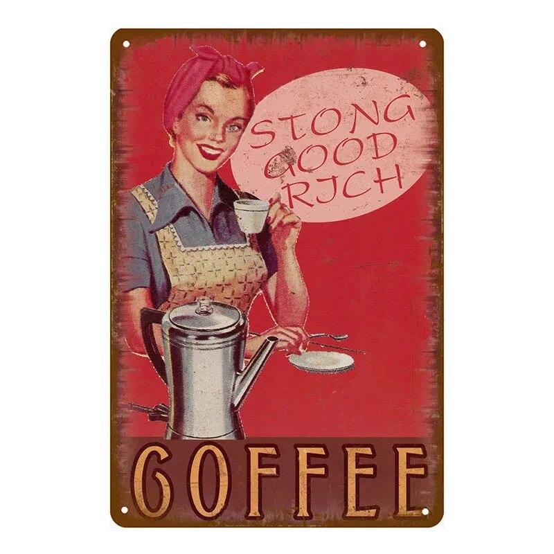 Парижское кафе, кофейня, жестяная вывеска, итальянский кофеин, винтажная металлическая доска, кухонный бар, Настенный декор, ретро постеры, железная живопись
