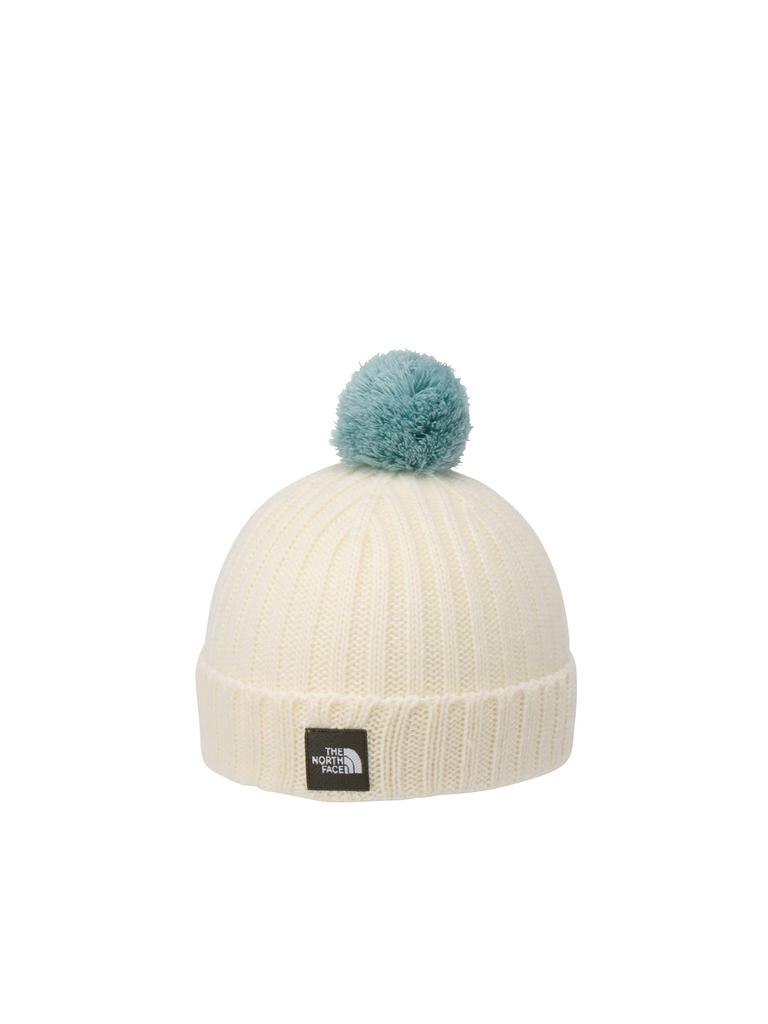 The North Face Baby Pom Pom Cappucho White Dune BF Knit Cap