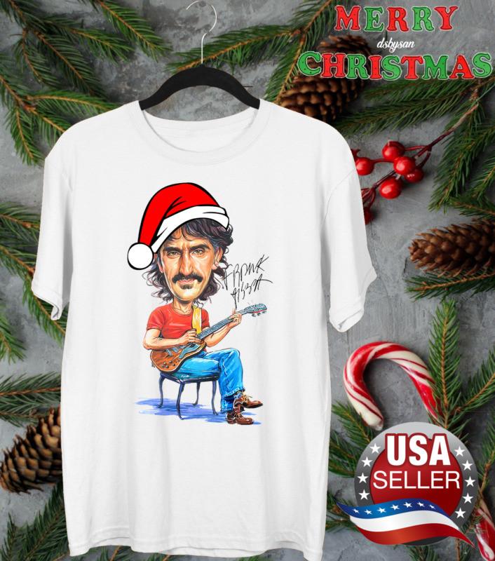 Frank Zappa Happy Christmas White Cotton Unisex S-5XL Unisex T-Shirt