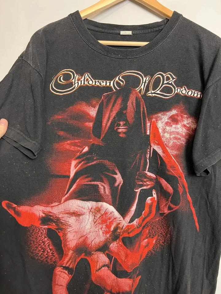 Футболка с принтом Children of Bodom, футболка для тура по Death Metal