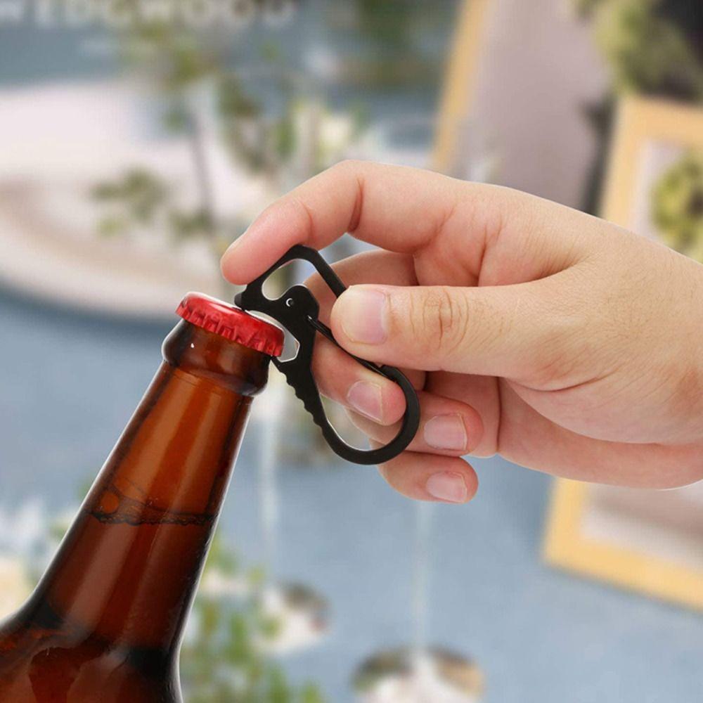 Bottle Opener Outdoor Keychain Multifunctional Mountaineering Buckle Climbing