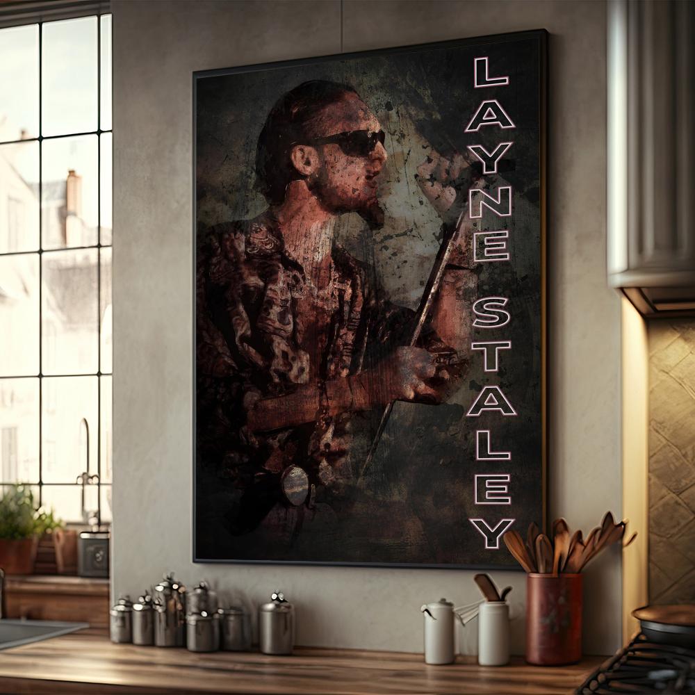 Ретро Музыка Alice In Chains Плакат Домашний Декор Высококачественная Крафт-бумага Плакат Настенная Живопись Кабинет Домашний Декор Гостиной