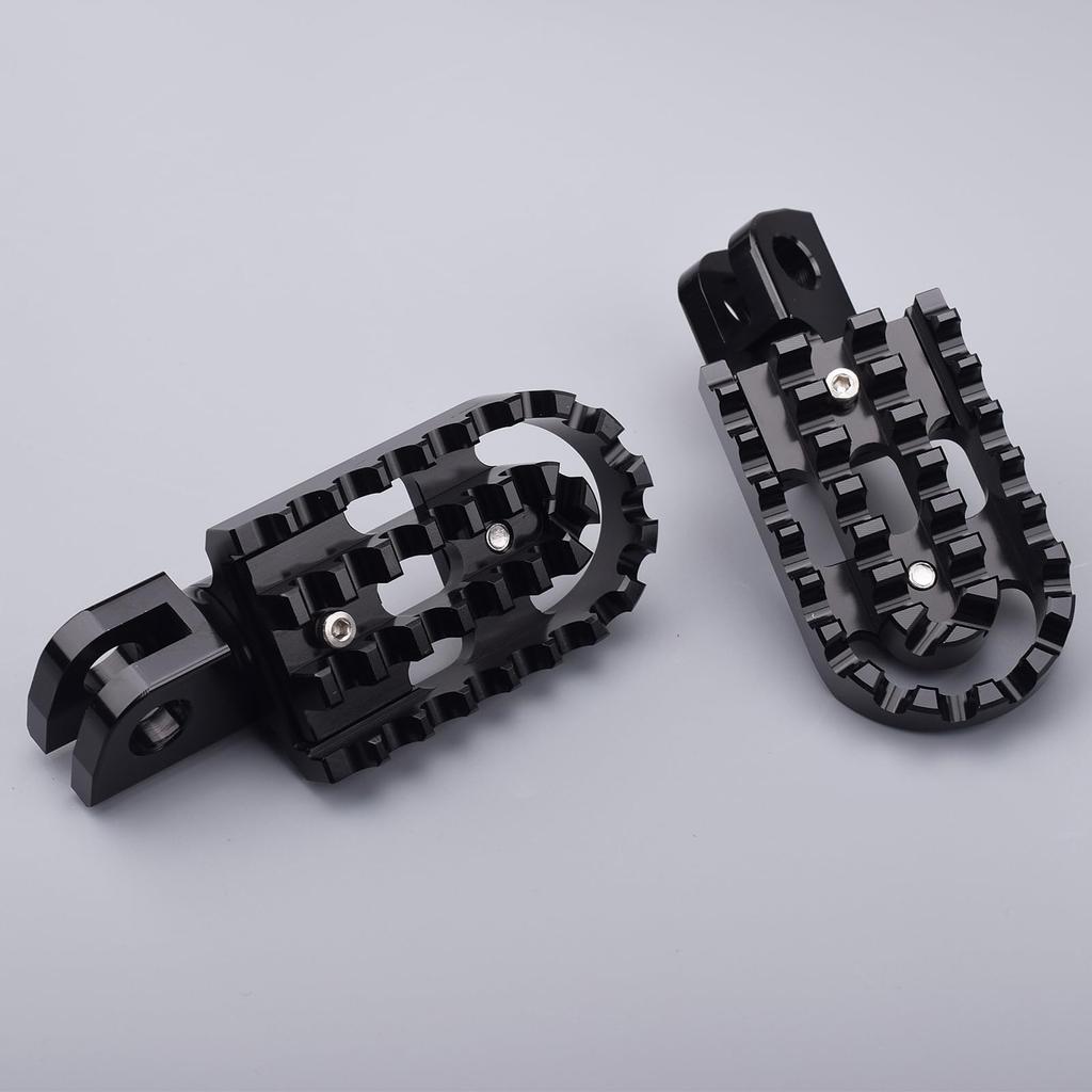 LEDISHUN Adjustable Step Bar Set for Kawasaki ELIMINATOR400 Eliminator/SE (24) (Black)