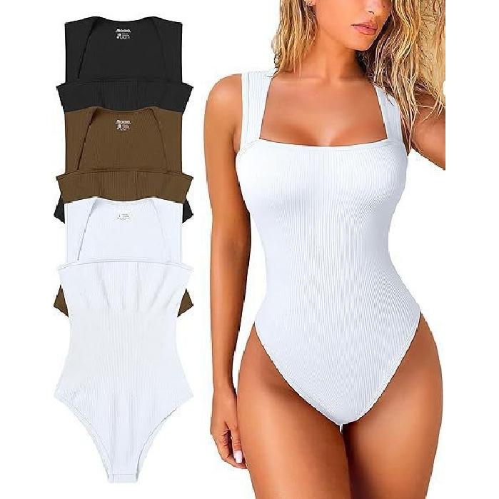 Beach Vacation Women'S Tight Fitting Jumpsuit Sexy Vest Summer Swimsuit Jumpsuit Triangle Pants New Square Collar