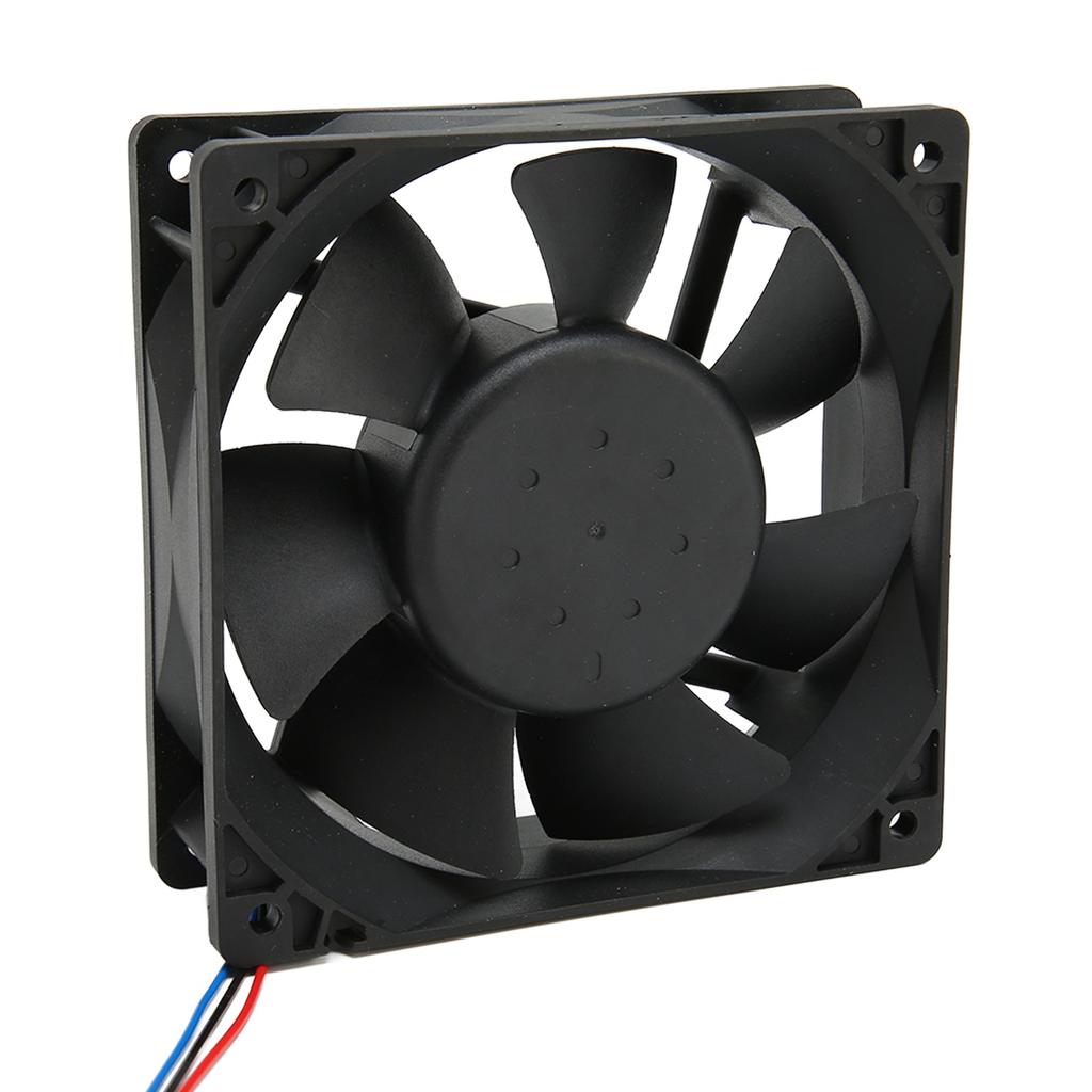CPU Cooling Fan 120mm 24V 0.75A 1300RPM Quiet 3Pin Connector Easy Installation PC Cooling Fan for