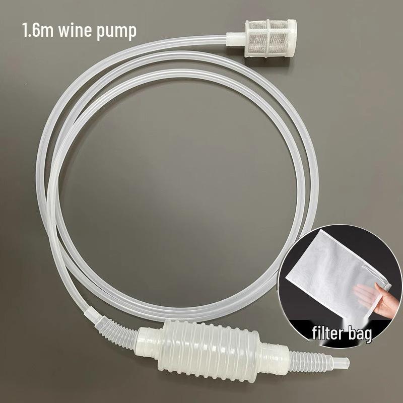 Household Wine Sampler & Self-Priming Siphon with White Wine Filter & Winemaking Pump
