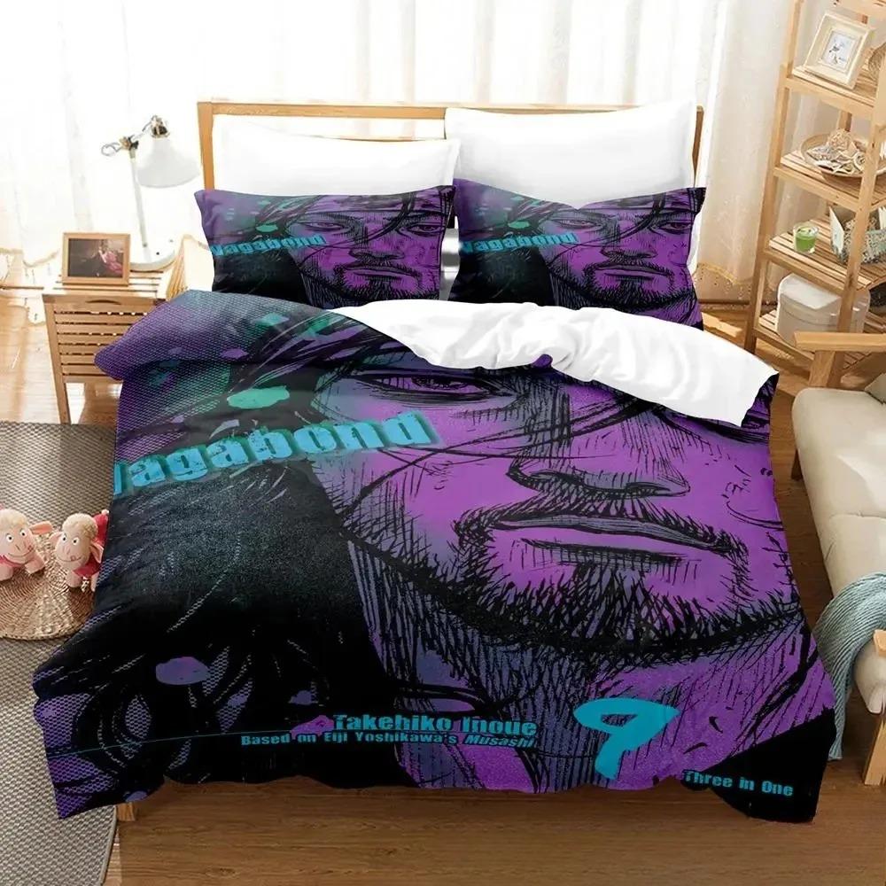 Comforter 3D Print Vagabond Bedding Set Bed Set Comforter King Queen Size Boys Adult Bedding Set